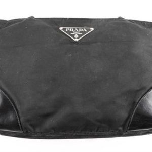 Prada & Leather Black Nylon Tote - image 1